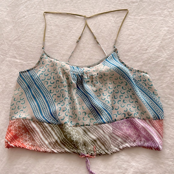 American Eagle *worn once* boho cropped cami top - Picture 1 of 11